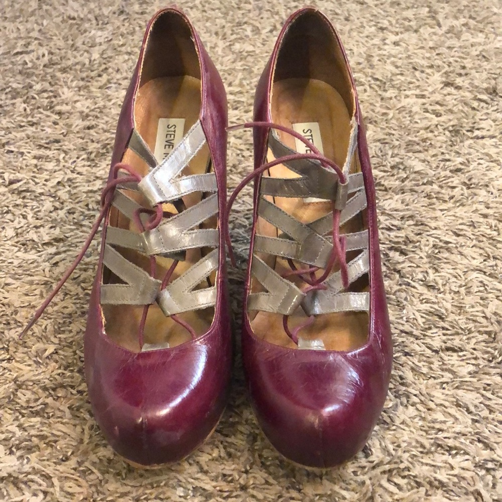 Steve Madden Lace-up High Heel Shoes